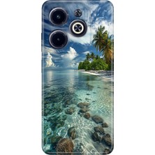Adasena Infinix Hot 40 Kılıf Desenli Baskılı Tpu Rubber Kapak Maldivler 50