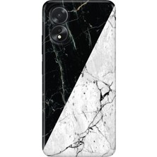Adasena Oppo A38 Kılıf Desenli Baskılı Tpu Rubber Kapak Mermer