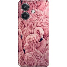 Senada Oppo A3 4g Kılıf Desenli Baskılı Tpu Rubber Kapak Flamingo Pattern