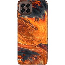 Adasena Samsung Galaxy A22 Kılıf Desenli Baskılı Tpu Rubber Kapak Lav