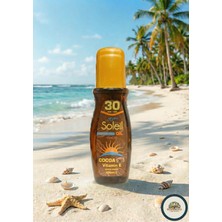 Soleil Kakao Özlü Bronzlaştırıcı Spf 30 Etkili Güneş Yağı Vitamin E 200 ml