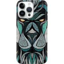 iPhone 16 Pro Max Kılıf Desenli Baskılı Tpu Rubber Kapak Lion Mandala