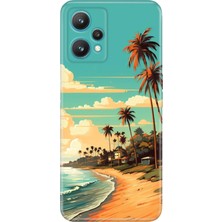 Adasena Realme 9 Pro Kılıf Desenli Baskılı Tpu Rubber Kapak Malibu