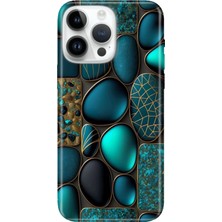 Adasena iPhone 15 Pro Max Kılıf Desenli Baskılı Tpu Rubber Kapak Marble