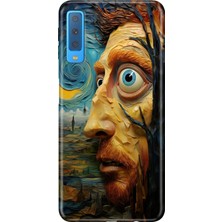 Samsung Galaxy A7 2018 Kılıf Desenli Baskılı Tpu Rubber Kapak Nft