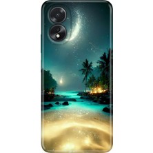 Adasena Oppo A38 Kılıf Desenli Baskılı Tpu Rubber Kapak Rüya Ada