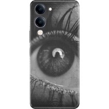 Senada Vivo Y04 Kılıf Desenli Baskılı Tpu Rubber Kapak Hologram Göz