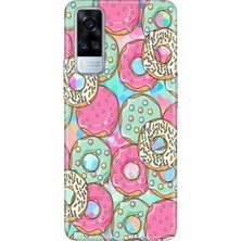 Senada Vivo Y51 Kılıf Desenli Baskılı Tpu Rubber Kapak Donut
