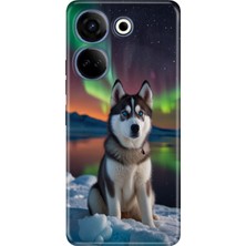 Senada Tecno Camon 20 Kılıf Desenli Baskılı Tpu Rubber Kapak Husky Artwall