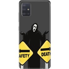 Adasena Samsung Galaxy A51 Kılıf Desenli Baskılı Tpu Rubber Kapak Safety