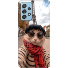 General Mobile A33 Kılıf Desenli Baskılı Tpu Rubber Kapak Selfie Cat