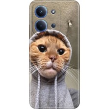 Adasena Xiaomi Redmi 15C 4g Kılıf Desenli Baskılı Tpu Rubber Kapak Selfie Kedicik