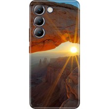 Adasena Vivo V30 Lite Kılıf Desenli Baskılı Tpu Rubber Kapak Sun