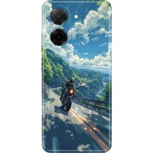 Adasena Xiaomi Redmi A5 Kılıf Desenli Baskılı Tpu Rubber Kapak Motorsiklet Aşkı