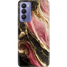 Adasena Tecno Camon 18 Kılıf Desenli Baskılı Tpu Rubber Kapak Seattle-Mermer