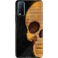 Adasena Vivo Y11S Y20 Y20S Kılıf Desenli Baskılı Tpu Rubber Kapak Skull Art