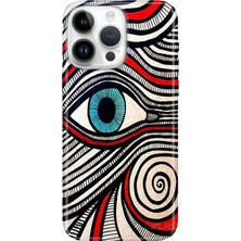 Senada iPhone 15 Pro Max Kılıf Desenli Baskılı Tpu Rubber Kapak Karma Göz