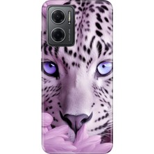 Senada Xiaomi Redmi Note 11E Kılıf Desenli Baskılı Tpu Rubber Kapak Beyaz Kaplan