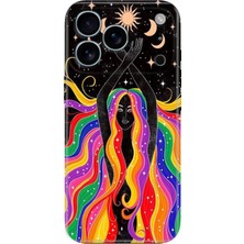 Senada iPhone 17 Pro Kılıf Desenli Baskılı Tpu Rubber Kapak Ay Kız