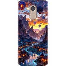 Senada General Mobile Gm 8 Kılıf Desenli Baskılı Tpu Rubber Kapak Kapadokya Art