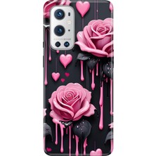 Senada Oneplus 9 Pro Kılıf Desenli Baskılı Tpu Rubber Kapak Akan Güller