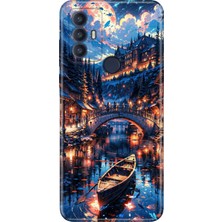 Adasena Tcl 30 Se Kılıf Desenli Baskılı Tpu Rubber Kapak Venice Night