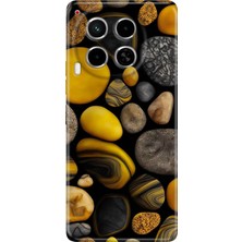 Tecno Camon 30 Kılıf Desenli Baskılı Tpu Rubber Kapak Renkli Taşlar