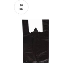 Marsilyan Siyah Atlet Poşet Mini Boy 20X34 cm Takriben 2.350 Adet 10 kg