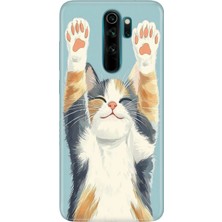 Senada Xiaomi Redmi Note 8 Pro Kılıf Desenli Baskılı Tpu Rubber Kapak Eller Yukarı