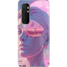 Senada Xiaomi Mi Note 10 Lite Kılıf Desenli Baskılı Tpu Rubber Kapak Cyber Girl