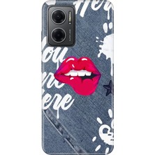 Senada Xiaomi Redmi Note 11E Kılıf Desenli Baskılı Tpu Rubber Kapak Jeanssss