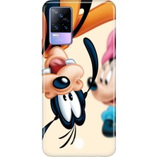 Senada Vivo V21E Kılıf Desenli Baskılı Tpu Rubber Kapak GOOFY54894