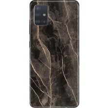 Senada Samsung Galaxy A51 Kılıf Desenli Baskılı Tpu Rubber Kapak Bloom Mermer