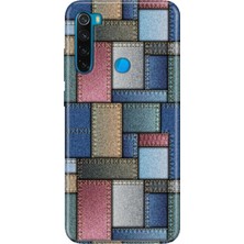 Senada Xiaomi Redmi Note 8 Kılıf Desenli Baskılı Tpu Rubber Kapak Jean Pattern