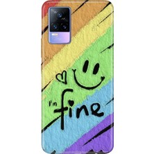 Senada Vivo V21E Kılıf Desenli Baskılı Tpu Rubber Kapak Fine