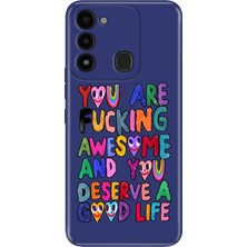 Senada Tecno Spark 8c Kılıf Desenli Baskılı Tpu Rubber Kapak Deserve