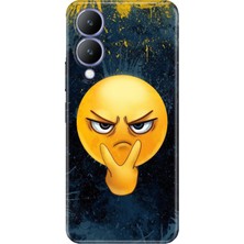 Senada Vivo Y17S Kılıf Desenli Baskılı Tpu Rubber Kapak Emojixx