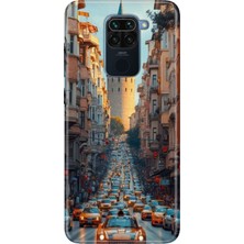 Senada Xiaomi Redmi Note 9 Kılıf Desenli Baskılı Tpu Rubber Kapak Galata Francisco
