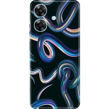Senada Realme Note 60 Kılıf Desenli Baskılı Tpu Rubber Kapak Fosforlu Yılan