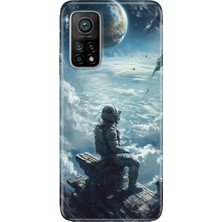 Senada Xiaomi Mi 10T Pro Kılıf Desenli Baskılı Tpu Rubber Kapak Galaksi Manzara