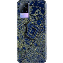 Senada Vivo V21E Kılıf Desenli Baskılı Tpu Rubber Kapak Kadıköy Stadyum
