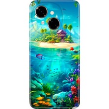 Senada Tecno Spark Go 1 Kılıf Desenli Baskılı Tpu Rubber Kapak Island