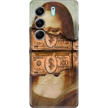 Tecno Camon 40 Pro 5g Kılıf Desenli Baskılı Tpu Rubber Kapak 100 Dolar