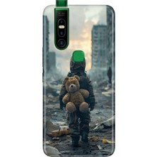 Adasena Infinix S5 Pro Kılıf Desenli Baskılı Tpu Rubber Kapak Savaşa Hayır