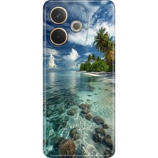 Oppo A5 Pro Kılıf Desenli Baskılı Tpu Rubber Kapak Maldivler 50