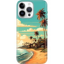 iPhone 13 Pro Max Kılıf Desenli Baskılı Tpu Rubber Kapak Malibu