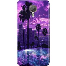Adasena General Mobile Gm 5 Plus Kılıf Desenli Baskılı Tpu Rubber Kapak Landscape