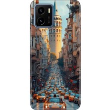 Senada Vivo Y15S Kılıf Desenli Baskılı Tpu Rubber Kapak Galata Francisco