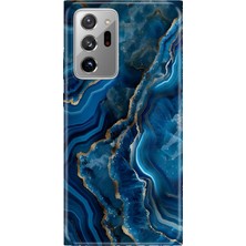 Senada Samsung Galaxy Note 20 Ultra Kılıf Desenli Baskılı Tpu Rubber Kapak Dark Ametist