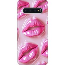 Adasena Samsung Galaxy S10+ Plus Kılıf Desenli Baskılı Tpu Rubber Kapak Mucuk